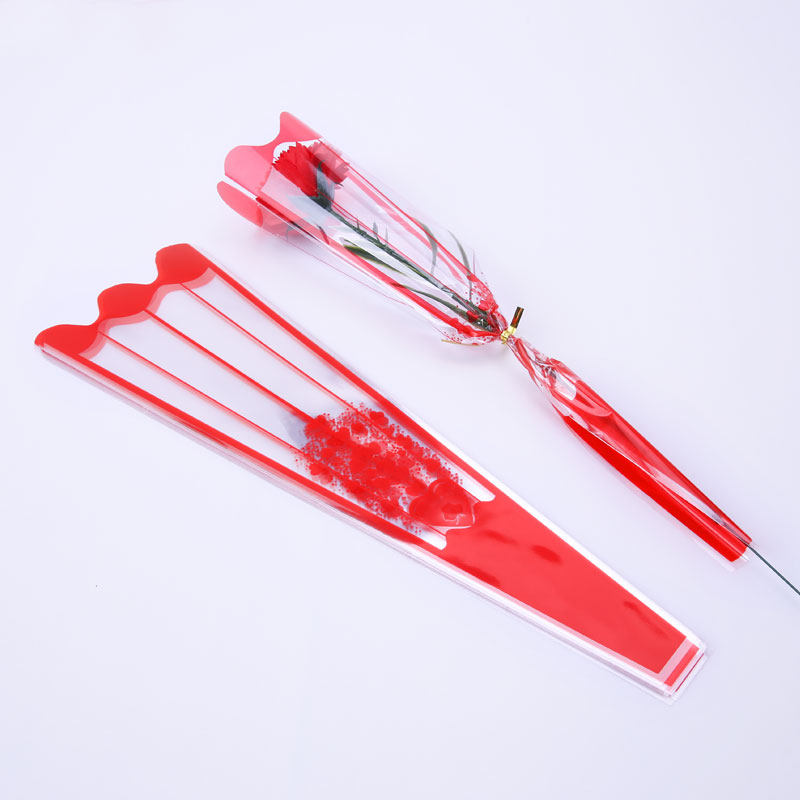 情人节玫瑰包装袋单只袋鲜花束花包装袋塑料袋单支袋包花袋100个,淘宝优惠券,粉丝福利购,淘宝优惠卷