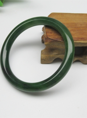 鉴定证书圆条天然和田玉碧玉