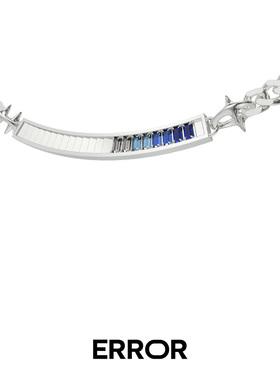 误差项链ERROR渐变锆石