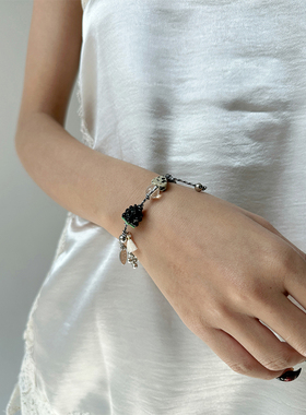 atmshop多元素彩色珠串编织绳抽拉手链ins个性度假民族风手绳手串