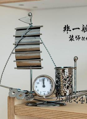 纯金属桌面摆件装饰品铁质