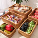 Purely handmade original ecological rattan storage basket desktop Chinese style