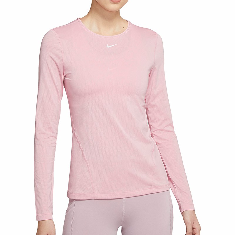 Nike/耐克正品新款女子透气休闲服瑜伽健身运动长袖T恤AO9950-630-图3