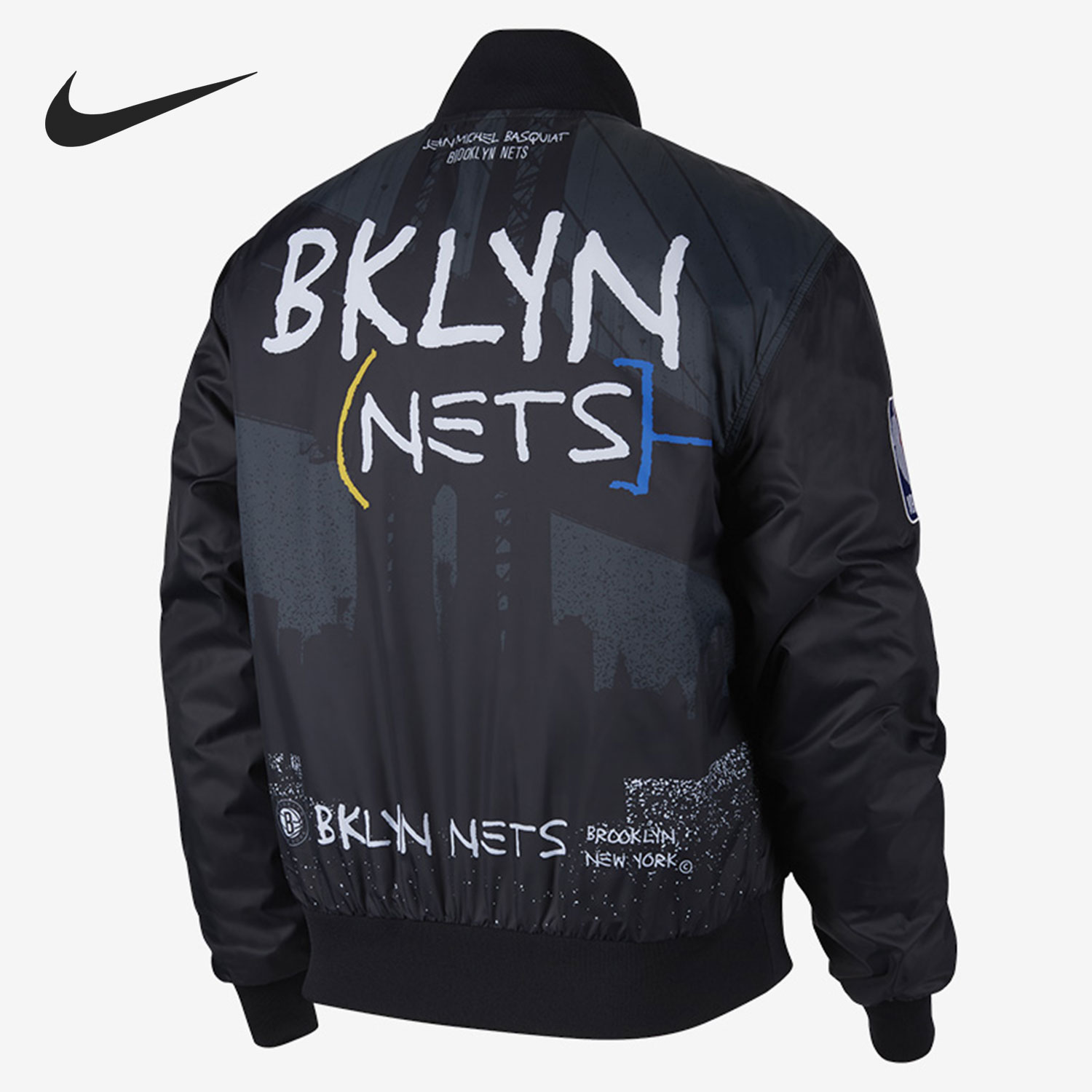 Nike/耐克正品布鲁克林篮网队CE COURTSIDE 男子夹克外套CN1431 - 图1