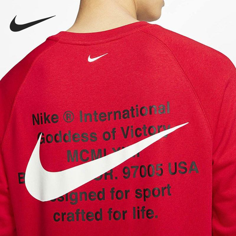 Nike/耐克正品冬季双钩加绒保暖运动休闲圆领卫衣套头衫 DD5079-图2