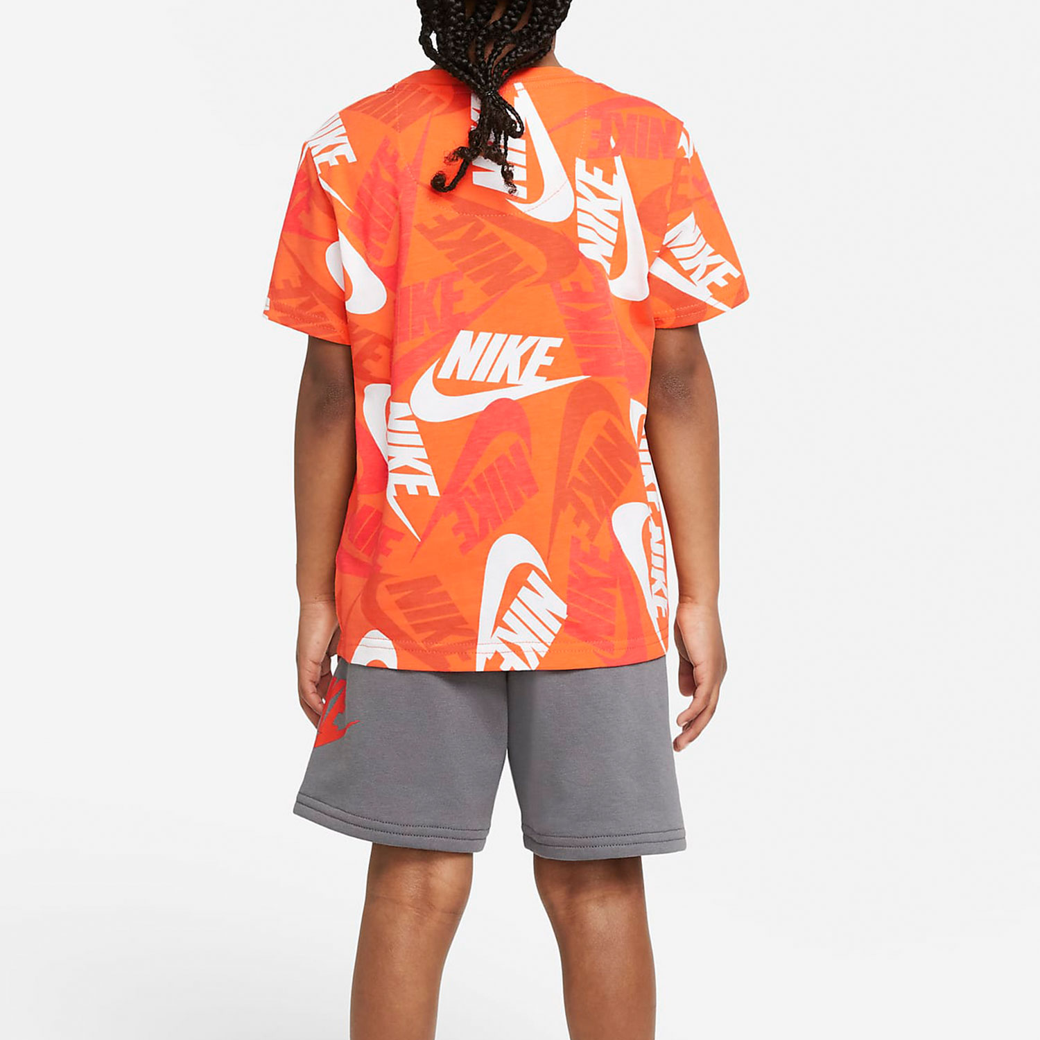 Nike/耐克正品夏季婴童舒适针织透气T恤短裤套装 DM3771-084 - 图0