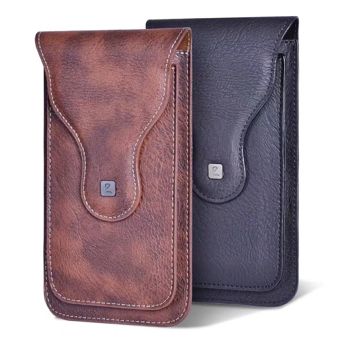 Huawei Honor 400 shell Reno14 sports waist bag 400Pro wears belt and hangs on the waist. Suitable for OPPO leather case with magnetic suction for Reno14Pro flip card card wallet double compartment men's model