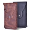 Huawei Honor 400 shell Reno14 sports waist bag 400Pro wears belt and hangs on the waist. Suitable for OPPO leather case with magnetic suction for Reno14Pro flip card card wallet double compartment men's model