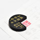 Inkstone hand-made seal with circular inscription and seal