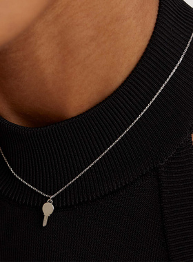 PDPAOLA纯银钥匙锁项链生日礼物