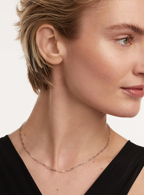 PDPAOLA纯银十字链女欧美项链