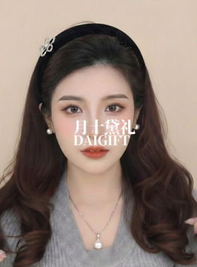 发箍女2026新款高级感镶钻花朵