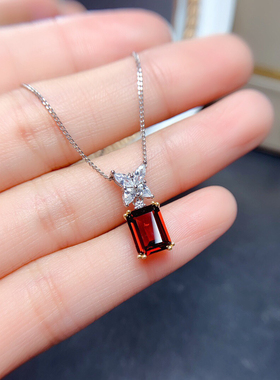 镀18k白金长方形戒指吊坠