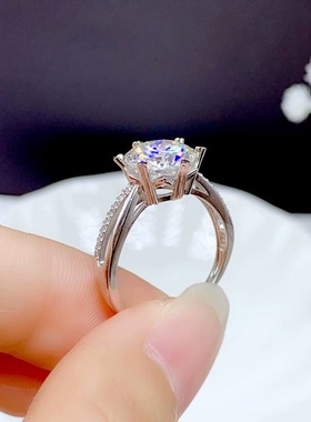 克拉莫桑钻款银镀S92518K白金