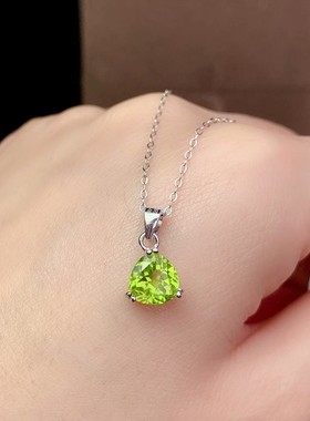 简约S925银镀白金玫瑰鑫三角套装角6/7/8/9mm 戒指 吊坠  女 空托