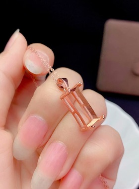 925银镀18k黄金色多规格空托