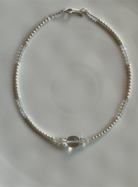 微光叙事·碎落星河| 白水晶与珍珠项链