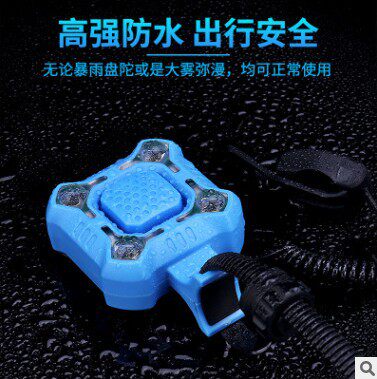 山地自行车灯车前灯喇叭灯USB充电带电喇叭铃铛尾灯骑行装备配件 - 图0
