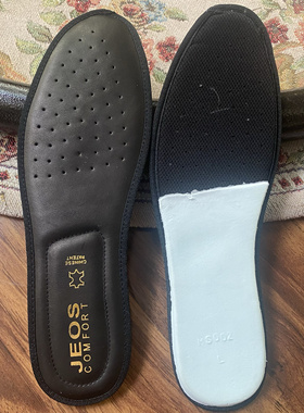 JEOS街乐士原单男鞋垫透气吸汗防臭真皮牛皮鞋垫运动减震加厚增高