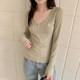 Long sleeve sweet regular embroidered cotton women's slim fit