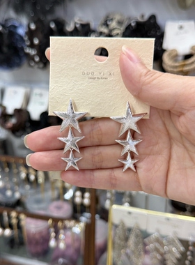银针流苏耳饰女网红气质耳环长款银针夸张时尚复古高级感轻奢配饰