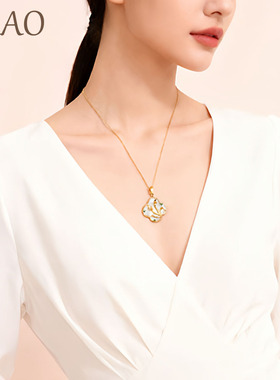 新中式纯银古风项链女轻奢