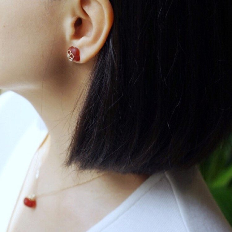 su live素原心想柿成女9k金项链 sulive项链