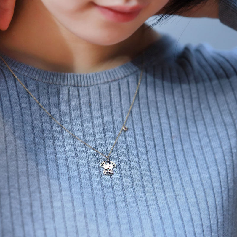 su live14k金阿喜项链饰品首饰项坠 sulive项链