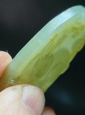 和田玉青白玉生肖兔吊坠挂件挂饰手饰包挂钥匙链文玩收藏品869号