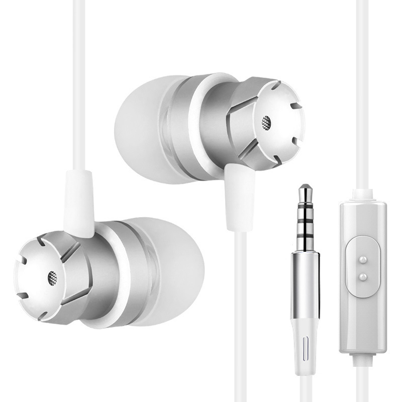 3.5mm Wired Earbud In-ear Headset Stereo Earphones 金属耳机 - 图2