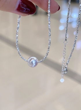 925纯银项链锁骨链手链路路通