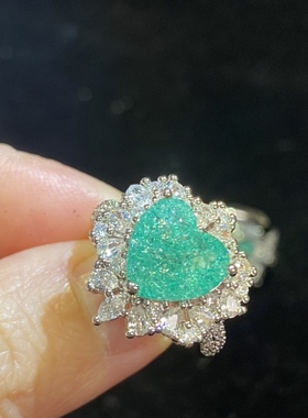 海洋之心戒指 小众气质小清新百搭满钻海洋之星戒指女