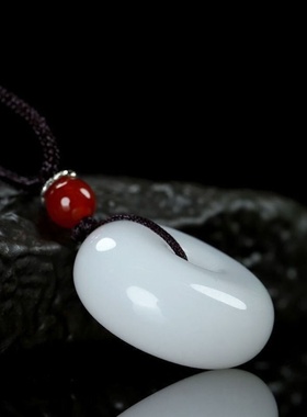 批发纯天然平安扣大号吊坠男女情侣款玉佩挂件平安扣玉坠玉佩玉石