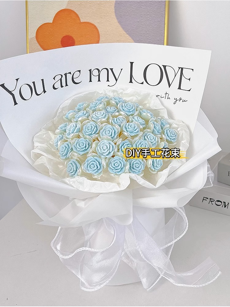 玫瑰花束手工diy礼物成人材料包生日送女友送男友情人节手工礼品