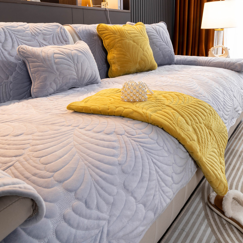 复古高密度水晶绒沙发垫子通用防滑坐垫秋冬季贵妃沙发套罩巾盖布,淘宝优惠券,粉丝福利购,淘宝优惠卷