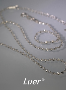 波光粼粼锁骨链裸链意大利进口