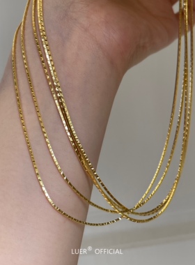 意大利雕花轻奢蛇骨链