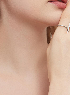 素圈戒指女轻奢小众法式原创食指