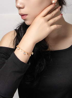 八芒星罗盘手链法式时尚高级百搭