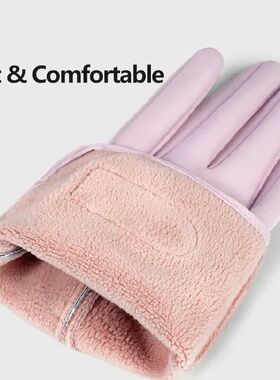 Winter Women's Thermal Gloves Touchscreen Compatible Fleece