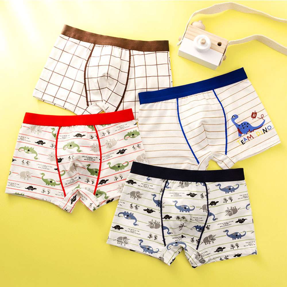 Children's Underwear for Kids Cartoon Shorts Soft Cotton Und-图0