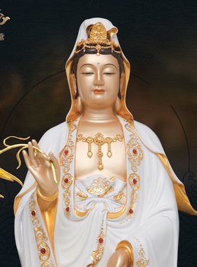 东来紫一叶观音佛像京铜铜像官方观世音像纯铜供奉开过旗舰店光