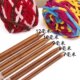Carbonized straight needle 40cm set knitting tool