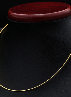 项圈颈圈925锁骨镀18k彩金颈圈