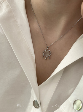 「玉髓平安锁」新中式925银项链