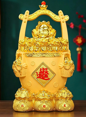聚宝盆白菜钱袋元宝招财摆件礼品