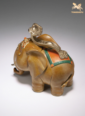 铜师傅摆件吉象如意工艺品客厅