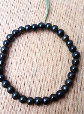 天然茶黄碧玺手链小颗粒单圈