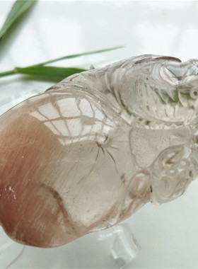 黄兔毛顺发晶鲤鱼蝙蝠吊坠跳龙门