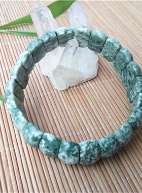 绿玉石手排美白绿水晶手链